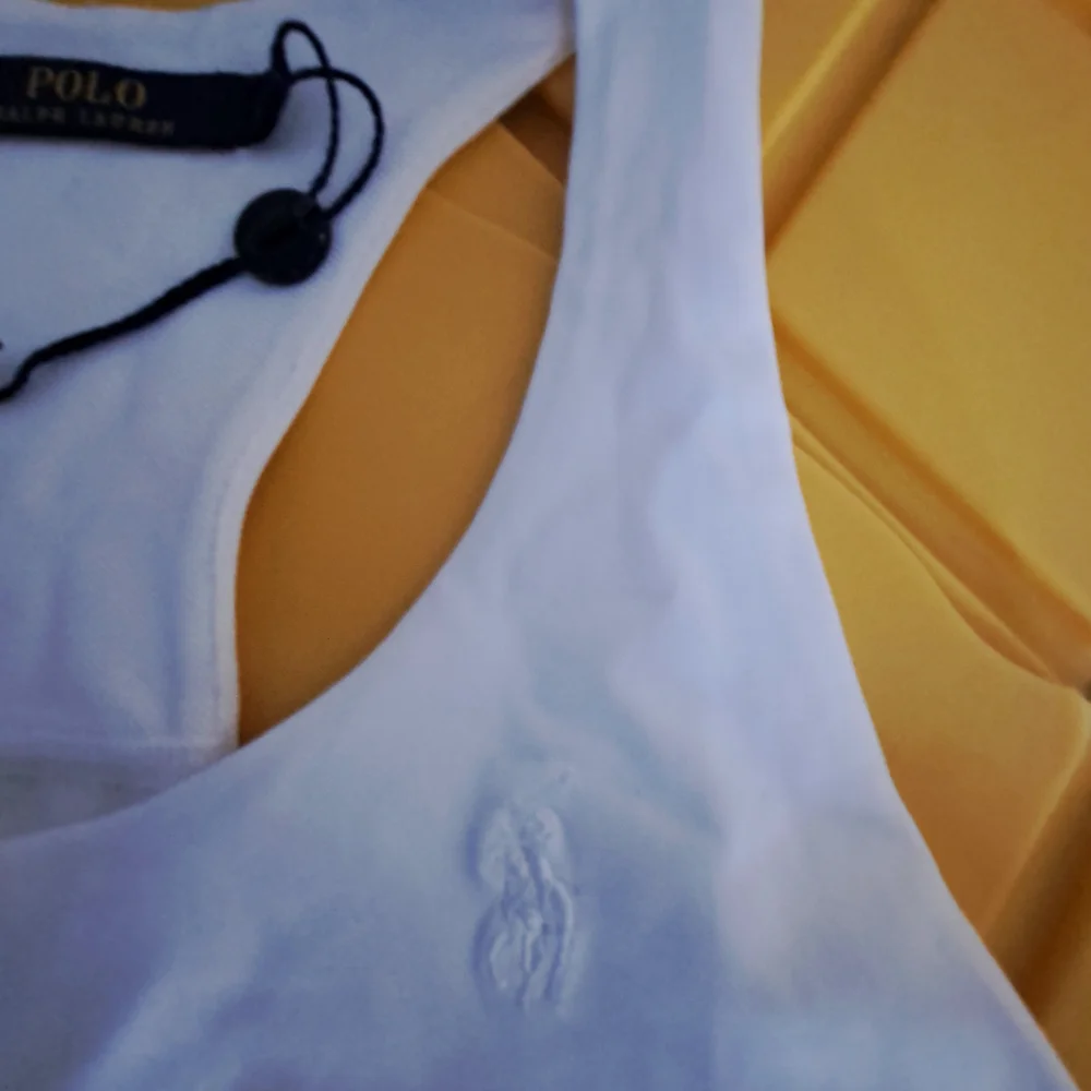 Polo Ralph Lauren Girls White Racerback Ruffle Hem Tennis Dress Size‎ Medium